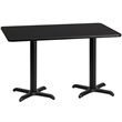 Flash Furniture 30X60 Laminate Table-X-Base In Black
