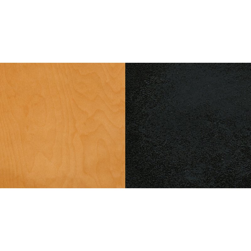 Flash Furniture Restaurant Dining Chair in Black and Natural