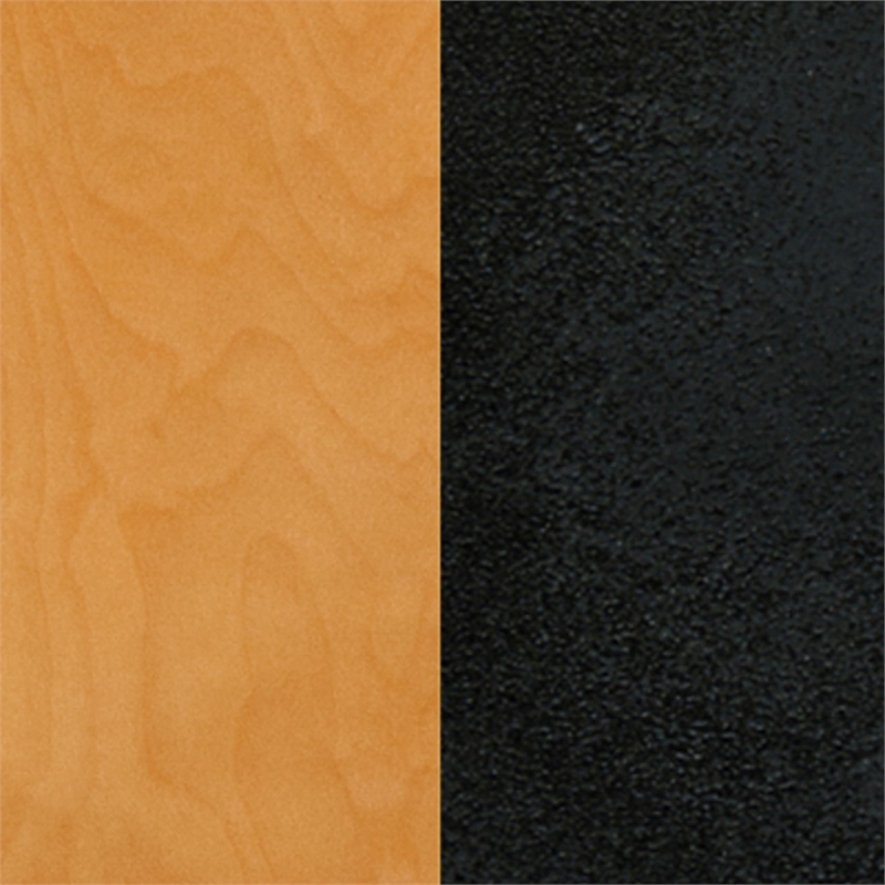 Flash Furniture Metal Restaurant Bar Stool in Black and Natural