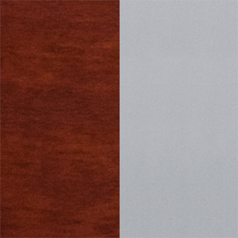 Flash Furniture Restaurant Dining Chair in Mahogany and Silver