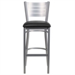 Flash Furniture Bar Stool in Black and Silver