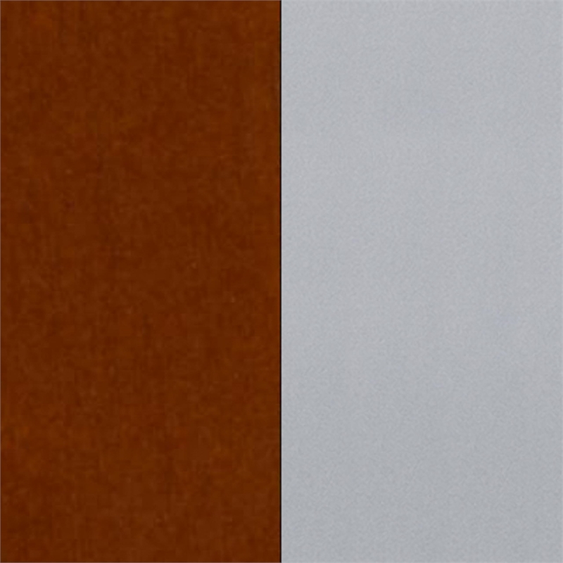 Flash Furniture Bar Stool in Cherry and Silver