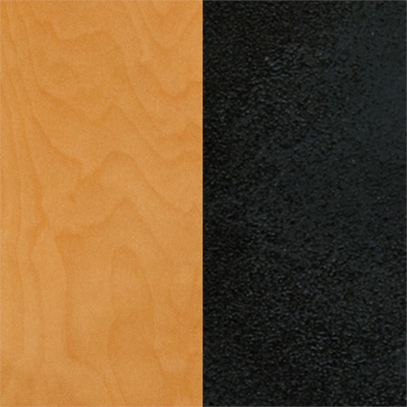 Flash Furniture Metal Restaurant Bar Stool in Black and Natural