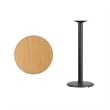 Flash Furniture 24Rd Laminate Table-Rd Base In Black
