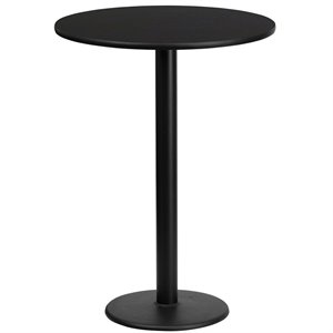 Flash Furniture 24Rd Laminate Table-Rd Base In Black