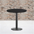 Flash Furniture 30Rd Laminate Table-Rd Base In Black
