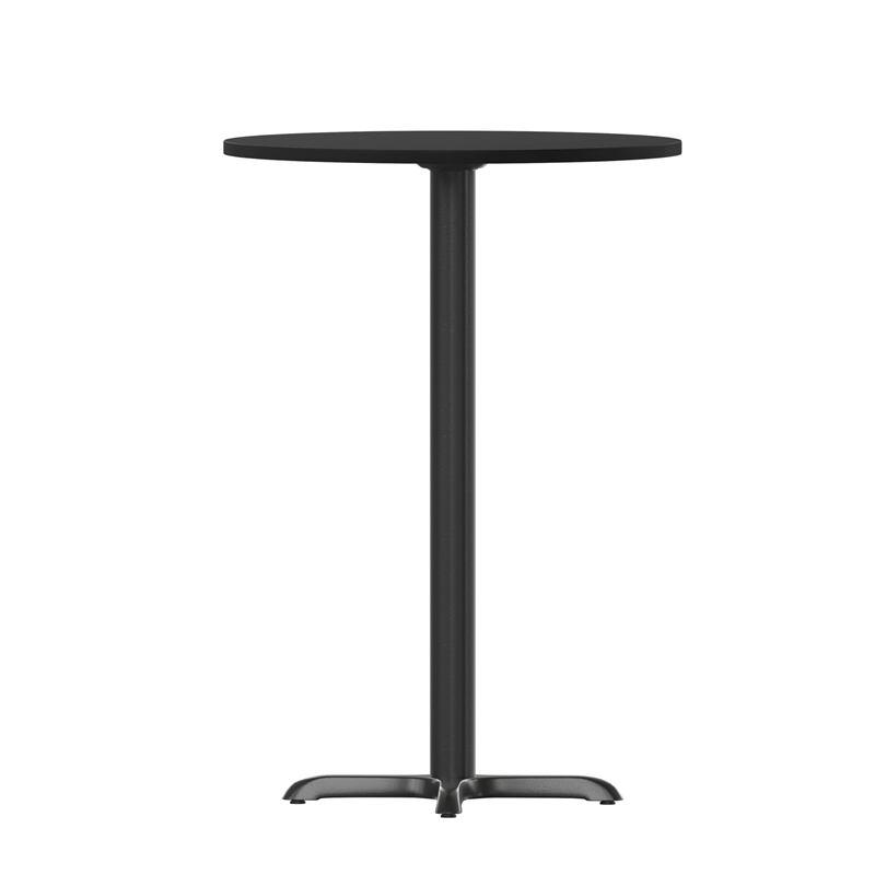 Flash Furniture 36Rd Laminate Table-X-Base In Black