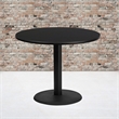 Flash Furniture 36Rd Laminate Table-Rd Base In Black