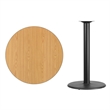 Flash Furniture 36Rd Laminate Table-Rd Base In Black