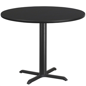 Flash Furniture 42Rd Laminate Table-X-Base In Black
