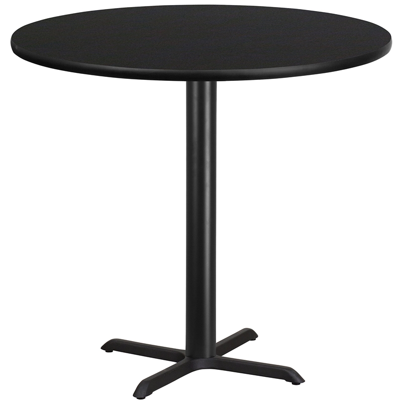 Flash Furniture 42Rd Laminate Table-X-Base In Black