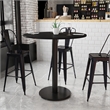 Flash Furniture 42Rd Laminate Table-Rd Base In Black