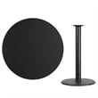 Flash Furniture 42Rd Laminate Table-Rd Base In Black