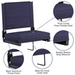 Flash Furniture Grandstand Comfort Seat in Aluminum Frame - Navy