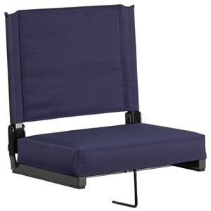 flash furniture grandstand contemporary ultra padded fabric folding stadium chair