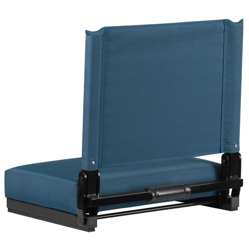 Flash Furniture Grandstand Comfort Seat in Aluminum Frame - Teal