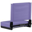 Flash Furniture Grandstand Comfort Seat in Aluminum Frame - Purple