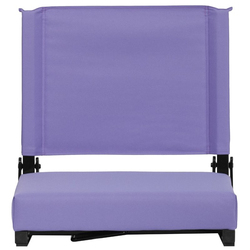 Flash Furniture Grandstand Comfort Seat in Aluminum Frame - Purple