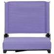 Flash Furniture Grandstand Comfort Seat in Aluminum Frame - Purple