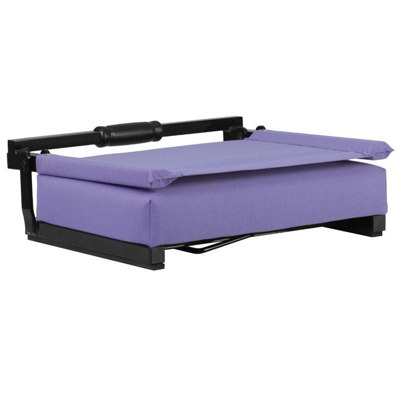 Flash Furniture Grandstand Comfort Seat in Aluminum Frame - Purple