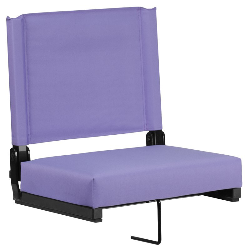 Flash Furniture Grandstand Comfort Seat in Aluminum Frame - Purple