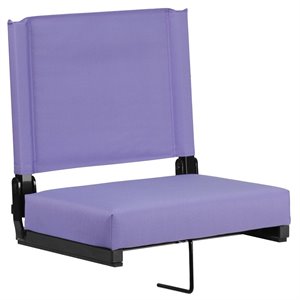 Flash Furniture Grandstand Comfort Seat in Aluminum Frame - Purple