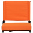 Flash Furniture Grandstand Comfort Seat in Aluminum Frame - Orange