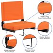 Flash Furniture Grandstand Comfort Seat in Aluminum Frame - Orange