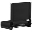 Flash Furniture Grandstand Comfort Seat in Aluminum Frame - Black