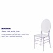 Flash Furniture Ice Florence Transparent Stacking Chair