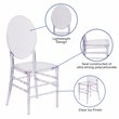 Flash Furniture Ice Florence Transparent Stacking Chair