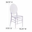 Flash Furniture Ice Florence Transparent Stacking Chair