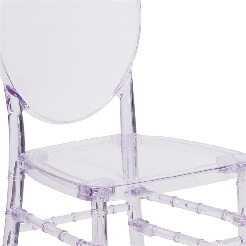 Flash Furniture Ice Florence Transparent Stacking Chair