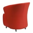 Flash Furniture Leather Reception Chair in Red