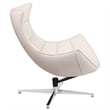 Flash Furniture Leather Cocoon Chair in White