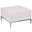 Flash Furniture HERCULES Imagination Series Melrose White LeatherSoft Ottoman