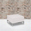 Flash Furniture HERCULES Imagination Series Melrose White LeatherSoft Ottoman