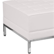 Flash Furniture HERCULES Imagination Series Melrose White LeatherSoft Ottoman