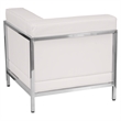 Flash Furniture Hercules Imagination Leather Tufted Right Corner Chair in White