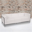 Flash Furniture Imagination Leather Reception Sofa in White
