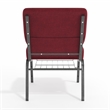 Flash Furniture Hercules Church Chair with Rack in Red