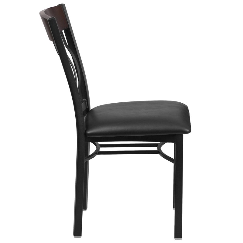 Flash Furniture Wooden Dining Chair in Black