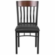 Flash Furniture Wooden Dining Chair in Black