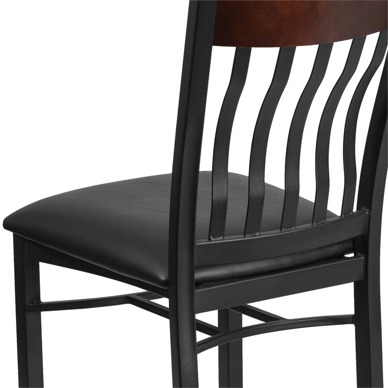 Flash Furniture Wooden Dining Chair in Black