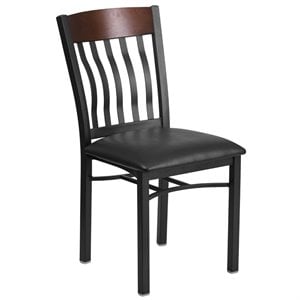 Flash Furniture Wooden Dining Chair in Black