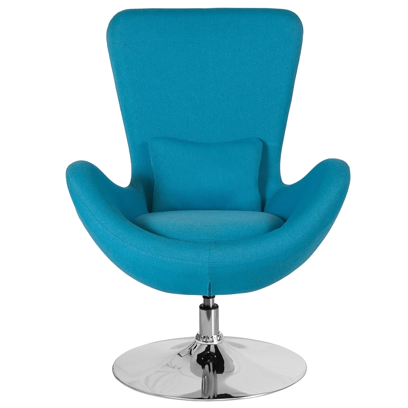 Flash Furniture Egg Chair in Blue