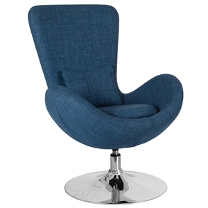 Flash Furniture Egg Chair in Blue