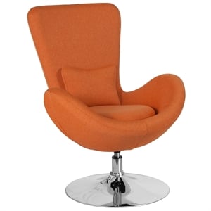 Flash Furniture Egg Chair in Orange