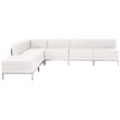 Flash Furniture Imagination 6 Piece Leather Sectional Set in White