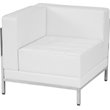 Flash Furniture Imagination 12 Pieces Leather Reception Sofa Set in White
